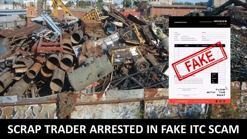 GST SCAM: CGST Uncovers 23.48 Crore ITC Fraud by Scrap Trading Firm