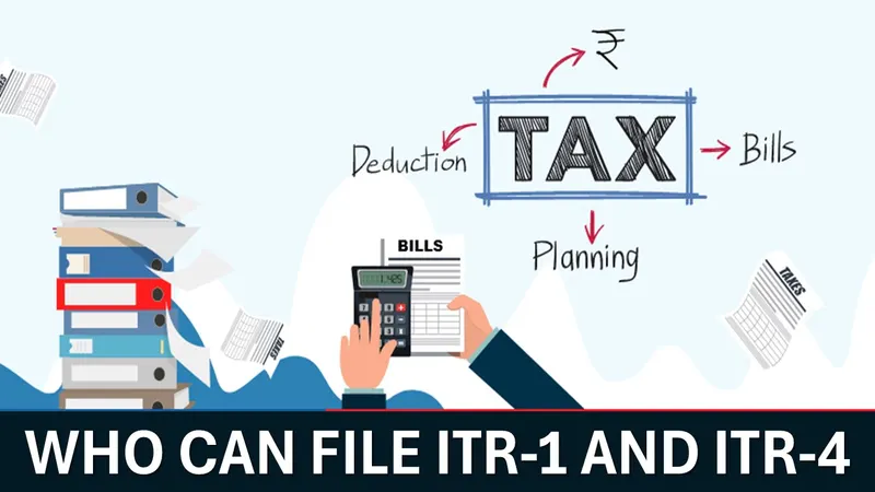 ITR filing 2025: Know Who can File ITR-1 and ITR-4