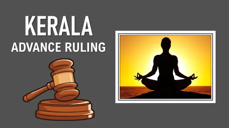 AAR: GST Applicable on Yoga Fees Collected by Marketing Companies