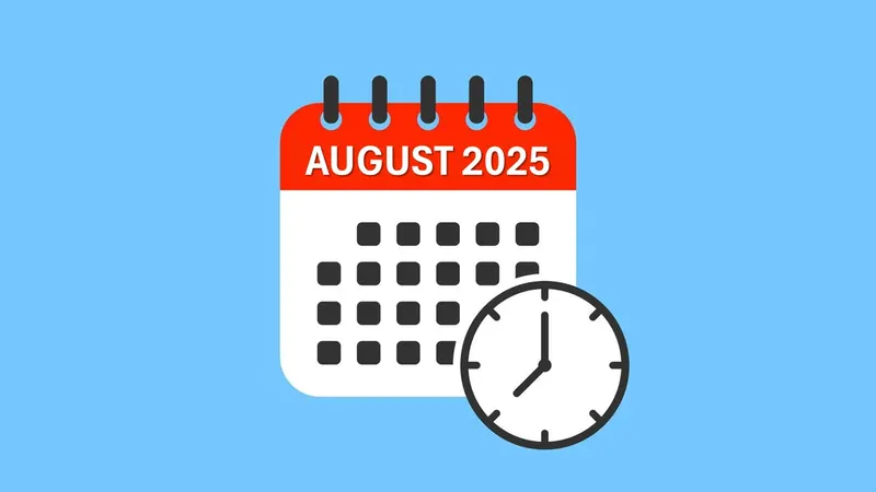 Tax Return Compliance Calendar for August 2025: Key GST, Income Tax, MCA Deadlines You Should Not Miss