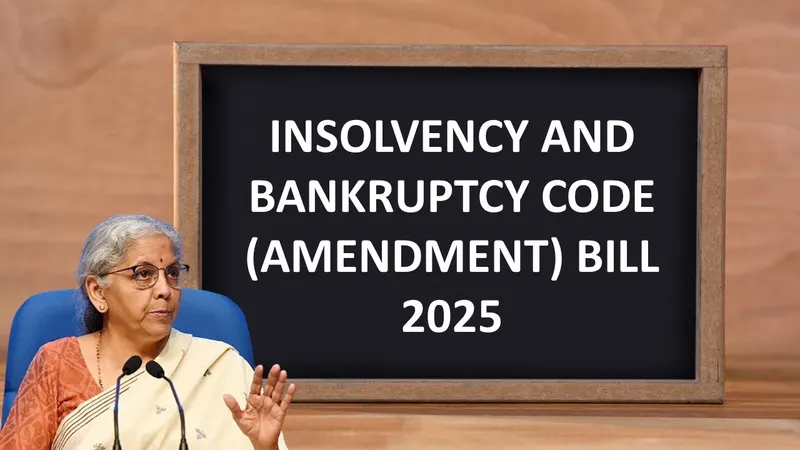 Nirmala Sitharaman Presents Insolvency Amendment Bill 2025 in Parliament