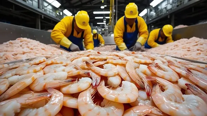 India’s Shrimp Exports Face a Major Setback as US Raises Tariffs: A 15-18% Decline Expected