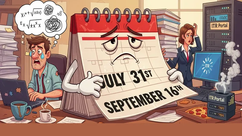 September 16: CBDT Extends ITR Deadline by One Day Amid Portal Glitches