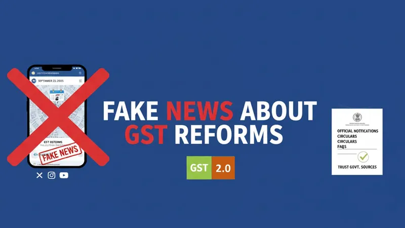 CBIC Issues Clarification on Rumours Circulated on Social Media About GST Reforms
