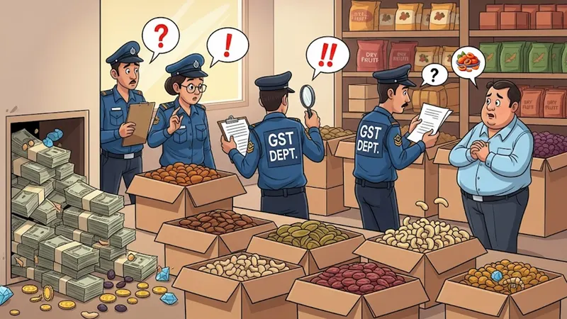 Unexpected Raid! GST Dept. Suspect Tax Evasion Worth Crores On Premises Of Dry Fruit Traders of Satna