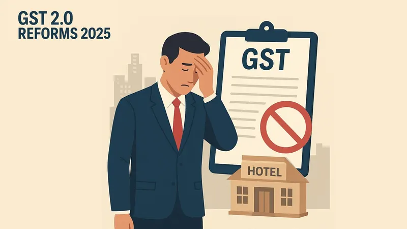 GST 2.0 Reforms 2025: Relief for Many, Trouble for Hospitality Sector