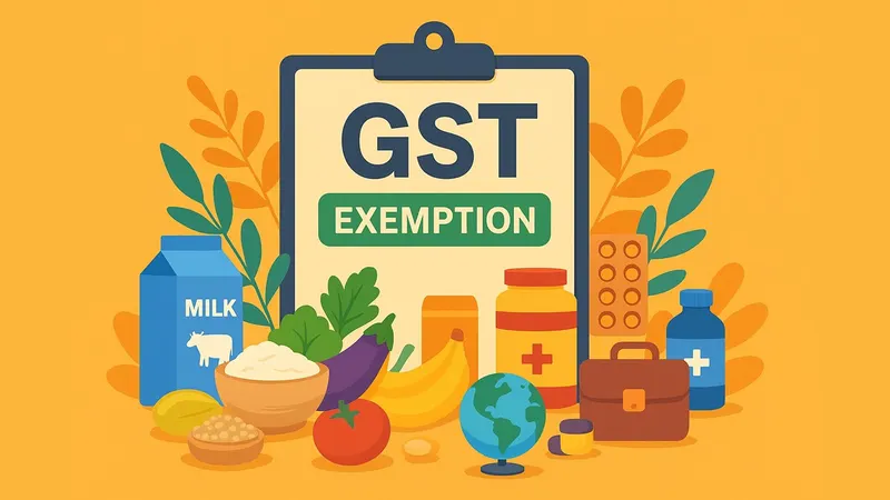 Govt Notifies GST Exemption List: Over 170 Items Made Tax-Free from Sept 22