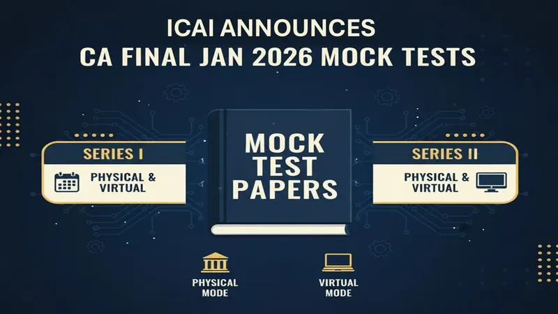 ICAI Announces Mock Test Paper Series for CA Final January 2026 Exams