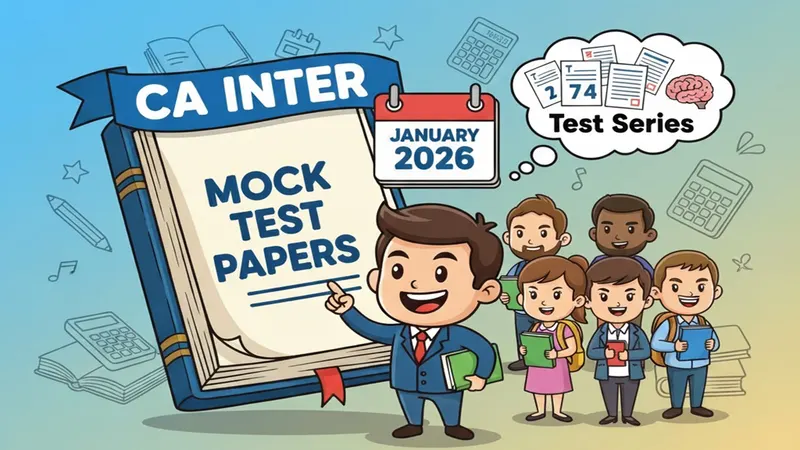 ICAI Conducting Mock Test Paper Series for CA Inter January 2026 Exams