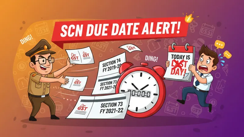 SCN Due Date Alert! Today is the Last Day for GST Notices u/s 73 and 74 for these years: Know More