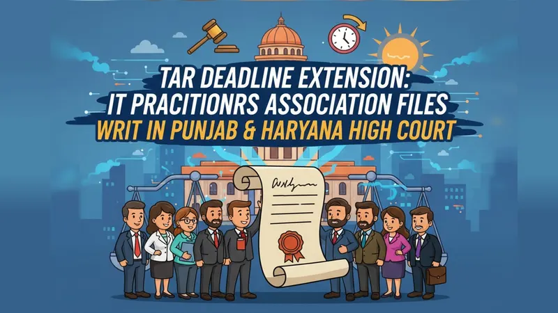 TAR Deadline Extension: IT Practitioners Association Files Writ Petition in Punjab and Haryana High Court