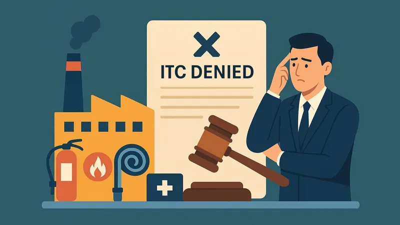 GST: AAR Denies ITC on Firefighting and Public Health Equipment for Factory Expansion