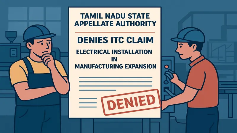 GST: AAR Denies ITC Claim for Electrical Installation in Manufacturing Expansion