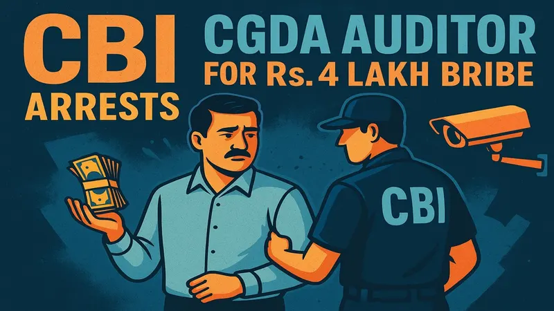 Auditor arrested for seeking Rs. 4 Lakh Bribe in Air Force CCTV Supply Case