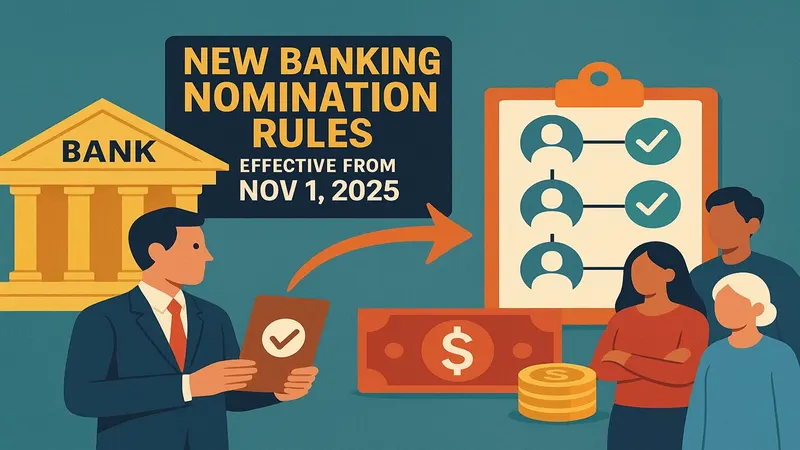 New Banking Nomination Rules to Take Effect from November 1, 2025