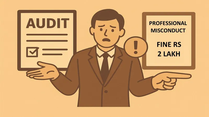 ICAI Fines Auditor Rs 2 Lakh for Failing to Flag Rs 29 Crore Bank Fraud in Audit Report