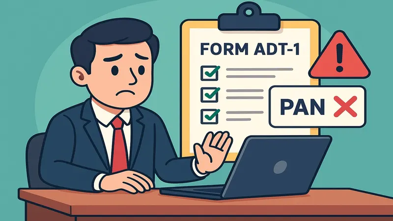 MCA Clarification on Fixing PAN Validation Error in Form ADT-1 for Sole Proprietor Auditors