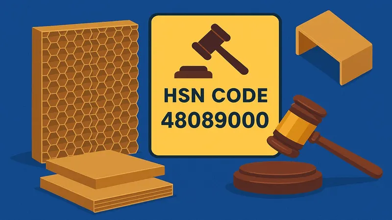 Paper Honeycomb Sheet and Paper Edge Protector Fall Under HSN Code 48089000: AAR