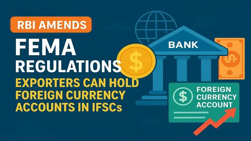 RBI Amends FEMA Regulations: Exporters Can Hold Foreign Currency Accounts in IFSCs
