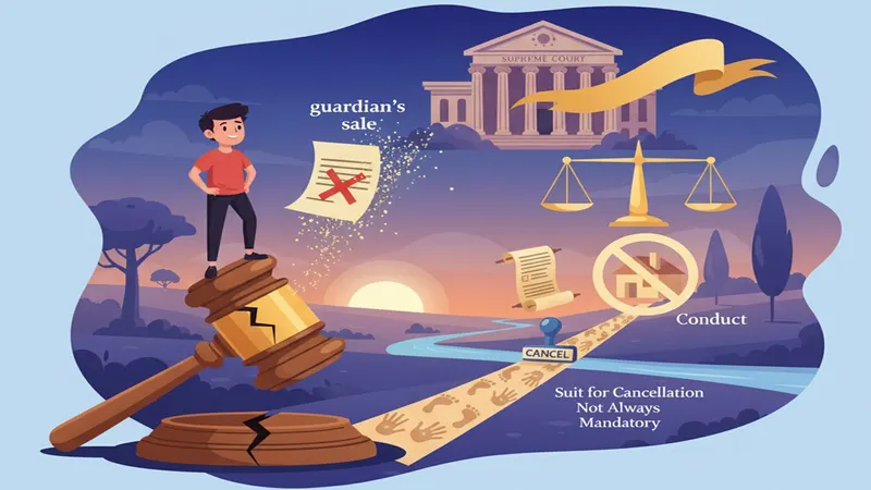 Supreme Court: Minor Can Repudiate Guardian’s Sale by Conduct; Suit for Cancellation Not Always Mandatory