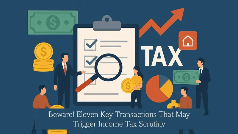 Beware! 10 Key Financial Transactions That May Trigger Income Tax Scrutiny