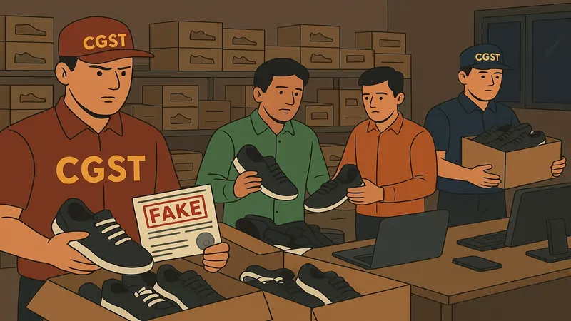 CGST Crackdown: Shoes Sent Across India on Fake Bills, Investigation Underway