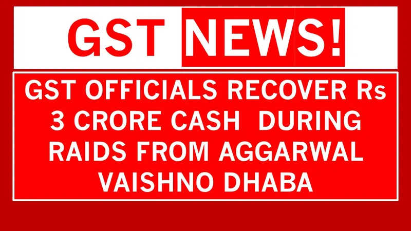 Central GST Team Raids Jalandhar’s Aggarwal Vaishno Dhaba Over Suspected GST Theft