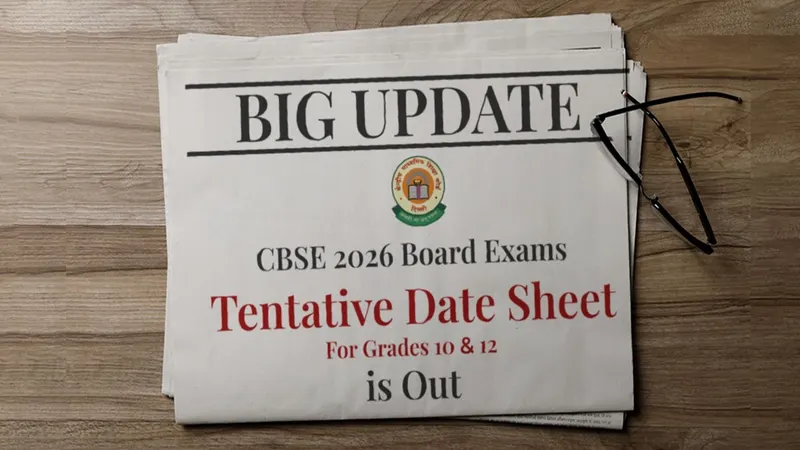 CBSE Board Examinations 2026: Class 10th and 12th Exams Tentative Datesheet Released, Check Now