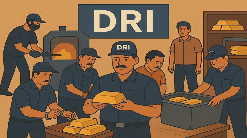 DRI Busts Major Gold Smuggling Racket in Mumbai Under "Operation Bullion Blaze"