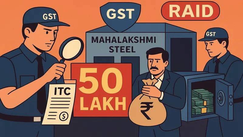 GST Dept Uncovers Bogus ITC Worth Rs 50 Lakh During Raid on Maha Lakshmi Steel