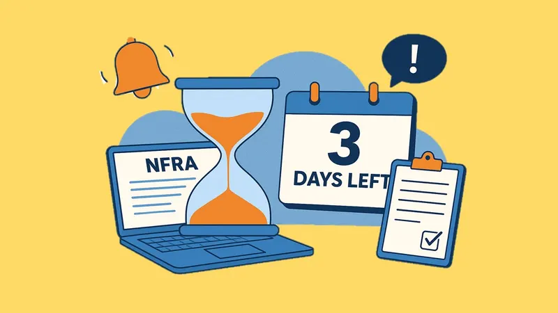 NFRA Filing Deadline Alert: Only Three Days Left; Know How to File NFRA 2 Form
