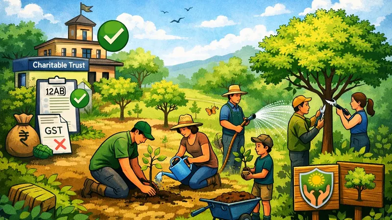 AAR Grants GST Exemption on Tree Plantation and Maintenance By a Charitable Institution