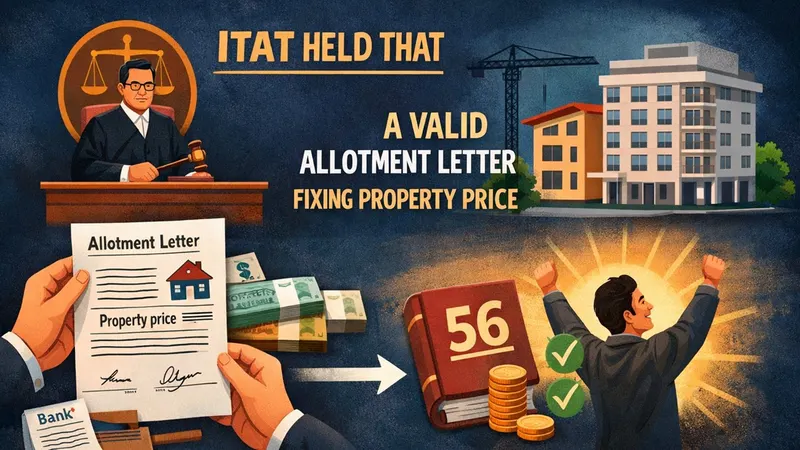 ITAT Deletes Section 56 Addition: Allotment Letter Treated Valid as Enforceable Property Agreement