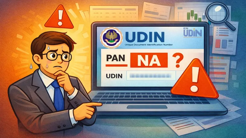 CA Flags Major Issue on New UDIN Portal: PAN Showing NA