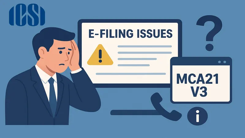 Facing E-Filing Issues on MCA21 V3 Portal? Know Where to Report It