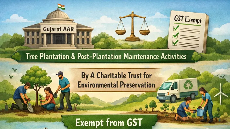 GST Exemption Allowed for Tree Plantation and Maintenance by Charitable Trust: Gujarat AAR