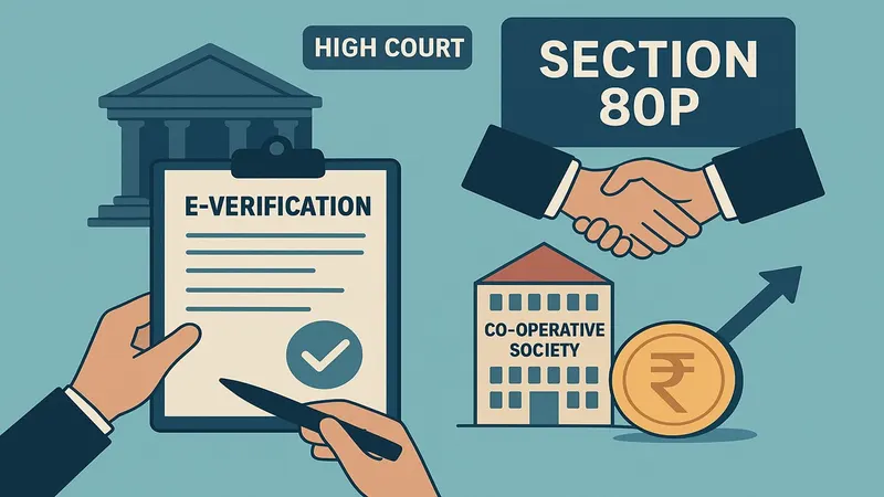 High Court Condones Four-Day Delay in E-Verification; Restores Co-operative Society’s Section 80P Claim