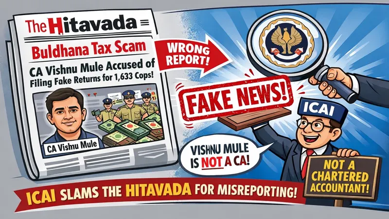 ICAI Seeks Public Clarification After Media Mislabels Tax Scam Accused as CA