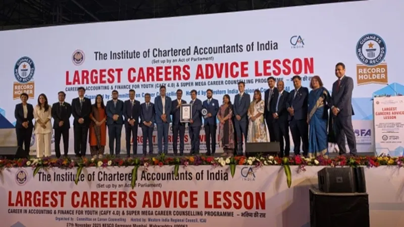 ICAI's Career Guidance Event Sets a New Guinness World Record, Inspires Thousands of Young Minds