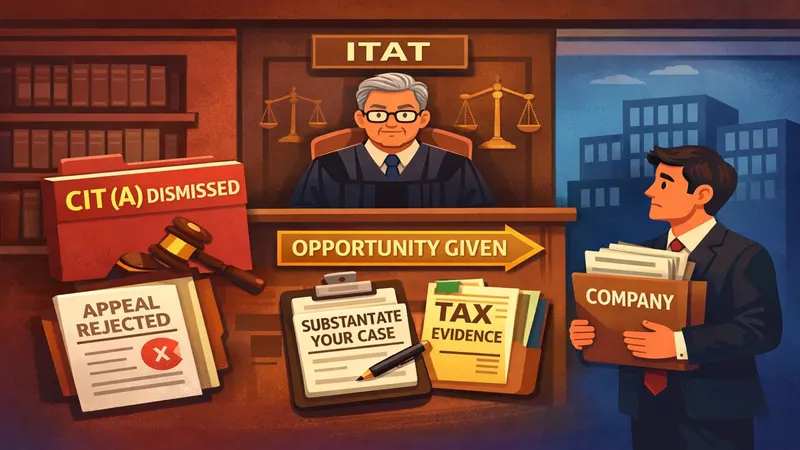 ITAT Gives One More Opportunity to Company to Substantiate its Case After CIT(A) Dismissed Appeal Without Merit