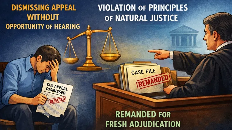 ITAT Sets Aside Time-Barred Dismissal, Upholds Violation of Natural Justice