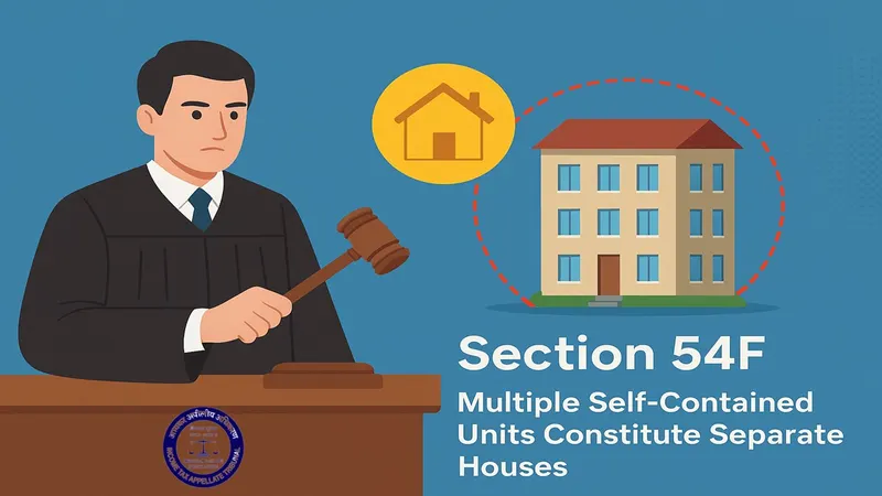 ITAT disallows Section 54F claim: Multiple Self-Contained Units Constitute Separate Houses