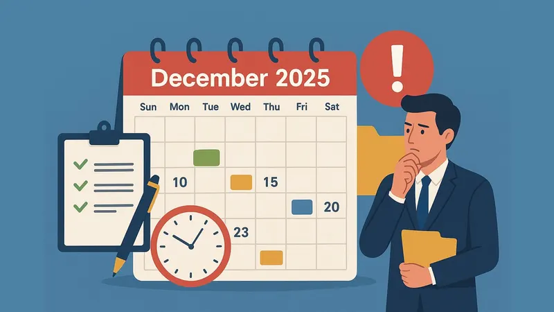 Compliance Calendar for December 2025: One of the Busiest Months for CAs