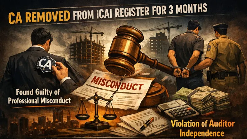 ICAI Board of Discipline Crackdowns Chartered Accountant Involved 8.27 Crore Redevelopment Fraud Case