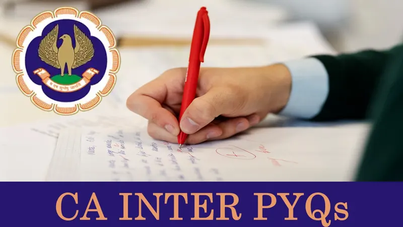 ICAI CA Intermediate Previous Year Question Papers with Suggested Answers