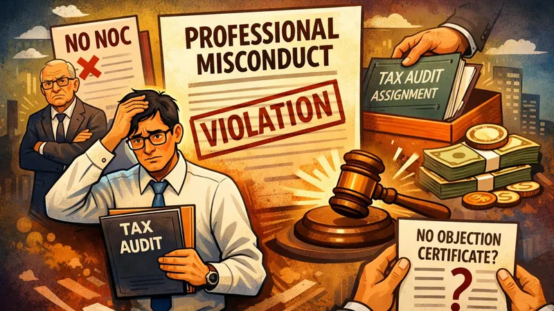 ICAI Penalises CA for Accepting Tax Audit Without Obtaining NOC from Previous Auditor