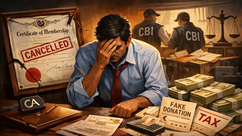ICAI Removes CA from Membership for Three Months Over Rs. 3.26 Crore Fake Donation Scam