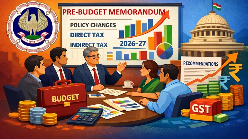 ICAI Suggests Major Tax Reforms Ahead of Union Budget 2026-27