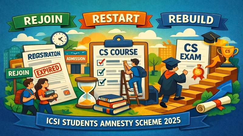 ICSI Students Amnesty Scheme 2025: Rejoin, Restart, and Rebuild Your CS Journey