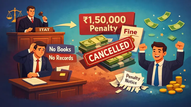 ITAT Quashes Rs. 1.50 Lakh Penalty Where No Books of Account Were Maintained